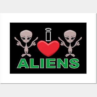 I Heart Aliens Posters and Art